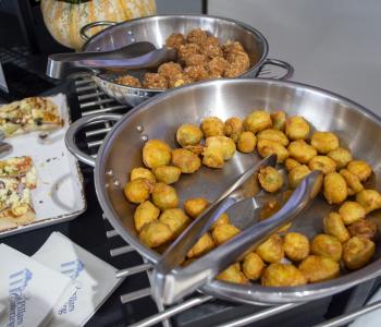 Hot Honey Chicken Meatballs ready to be served.